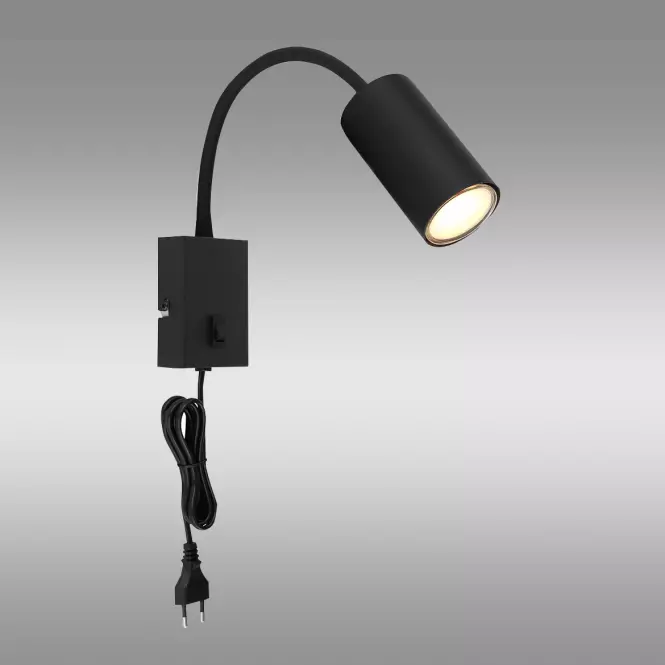 Nástenná lampa 57911WB čierna K