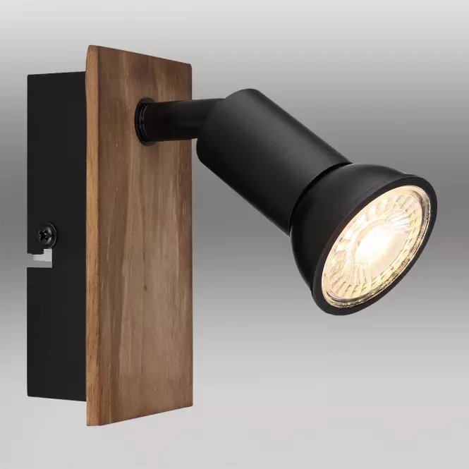 Nástenná lampa 57998-1W drevo K