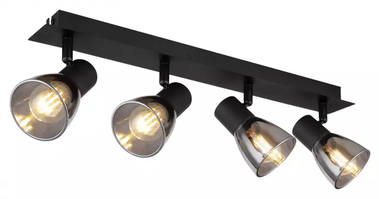 Luster 54304-4 čierna MAT  LS4