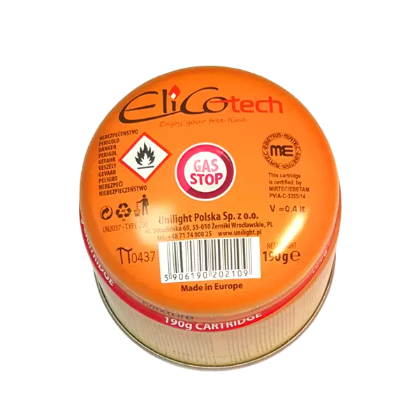 Plynová kartusa 190 g,2