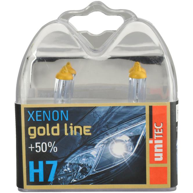 Autožiarovka 12V H7 55W Unitec Xenongold 2 ks