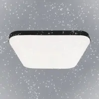 Stropné prisadené svietidlo  Avalon Black EK77860 12W KW SKY PL1