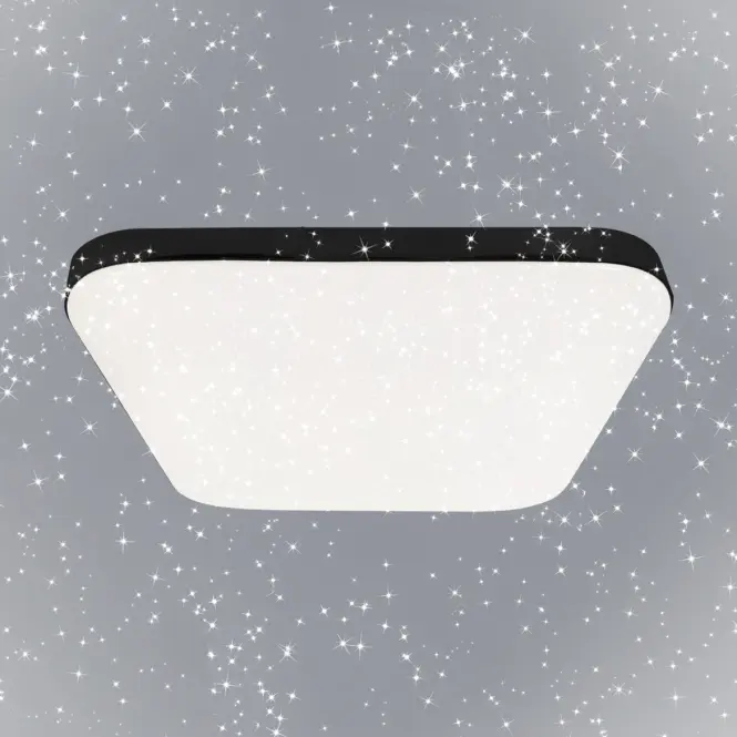 Stropné prisadené svietidlo  Avalon Black EK77860 12W KW SKY PL1