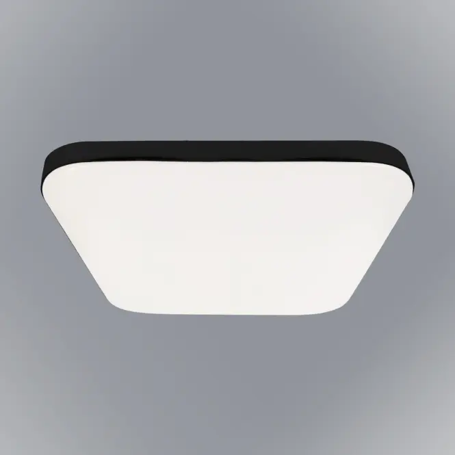 Stropné prisadené svietidlo Reno Black EK77864 18W KW PL1