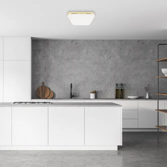 Stropné prisadené svietidlo Reno Gold EK77870 18W KW PL1,3