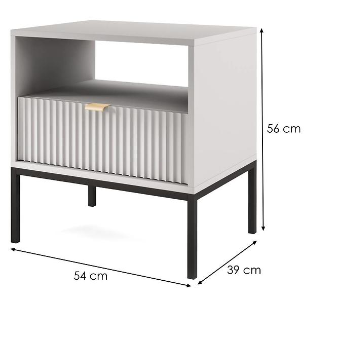 Nočný stolík Nova S54 šedý,2
