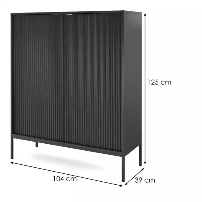 Komoda  Nova K104 čierna