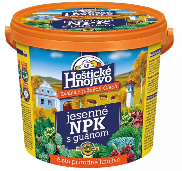 Hoštické jesenné npk s guánom - kýbel 4.5kg