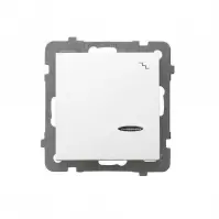 Schodiskový vypínač s osvetlením ŁP-3GS, Biely