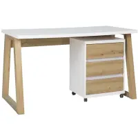 Set Iga I Písací stôl + Skrinka na kolieskach