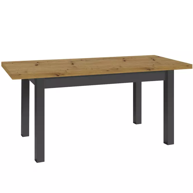 Rozkladací stôl Mini 135/175x80cm artisan/čierna,2