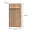 Vešiak Gala pacific walnut/beige,2