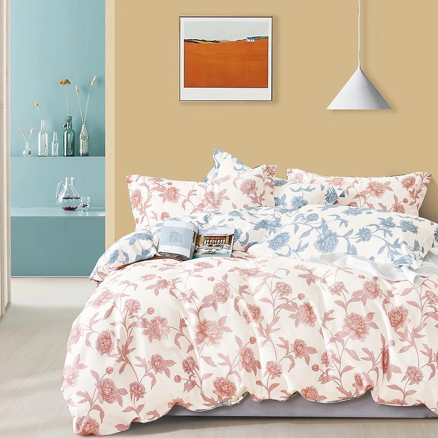 Bavlnená saténová posteľná bielizeň ALBS-M0012B 140x200