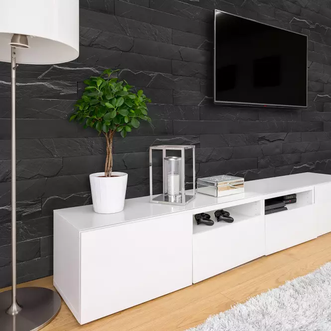 Betónový Obkladový Kameň Magma Black,4