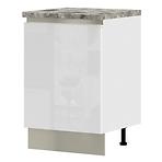 Kuchynská skrinka Infinity R-60-1K/5 Crystal White