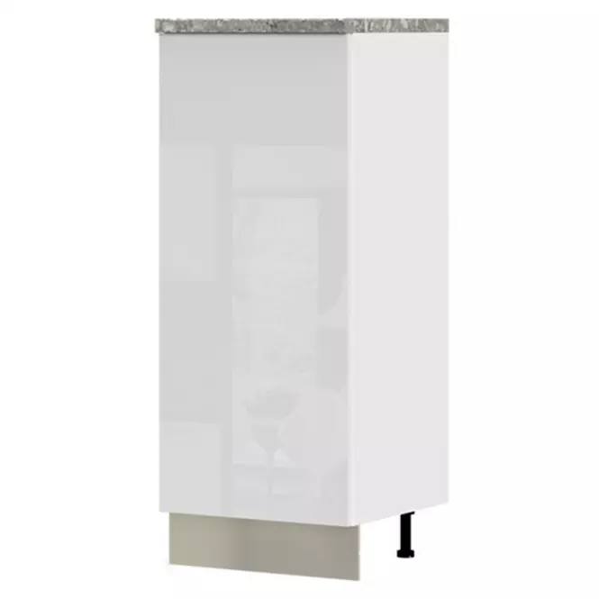 Kuchynská skrinka Infinity K14-60-1KF/5 Crystal White
