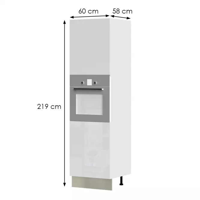Kuchynská skrinka Infinity K21-60-2KR/5 Crystal White