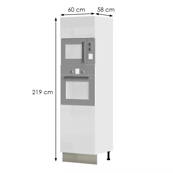 Kuchynská skrinka Infinity K21-60-RM/5 Crystal White