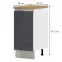 Kuchynská skrinka Infinity R-40-1K/5 Anthracite,2