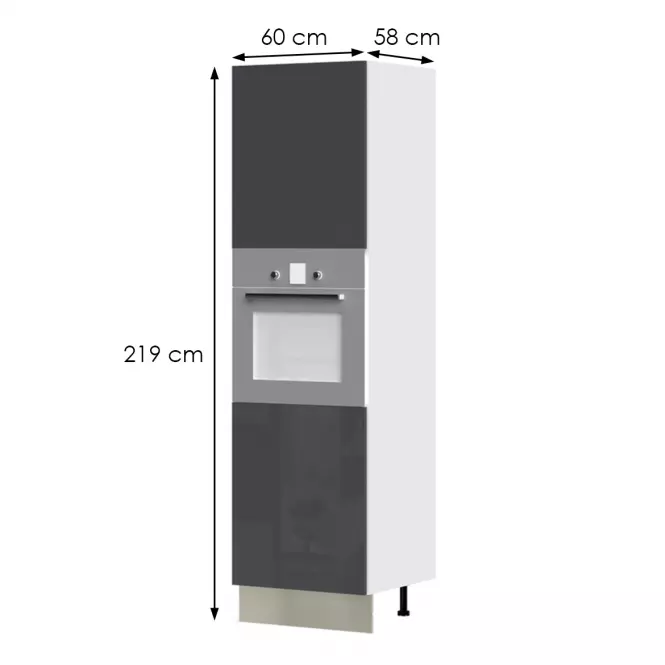 Kuchynská skrinka Infinity K21-60-2KR/5 Anthracite