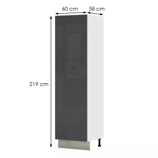 Kuchynská skrinka Infinity K21-60-2KF/5 Anthracite