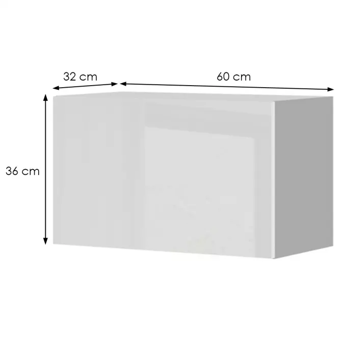 Kuchynská skrinka Infinity V3-60-1K/5 Crystal White
