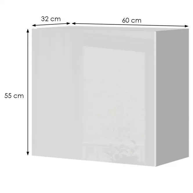 Kuchynská skrinka Infinity V5-60-1K/5 Crystal White