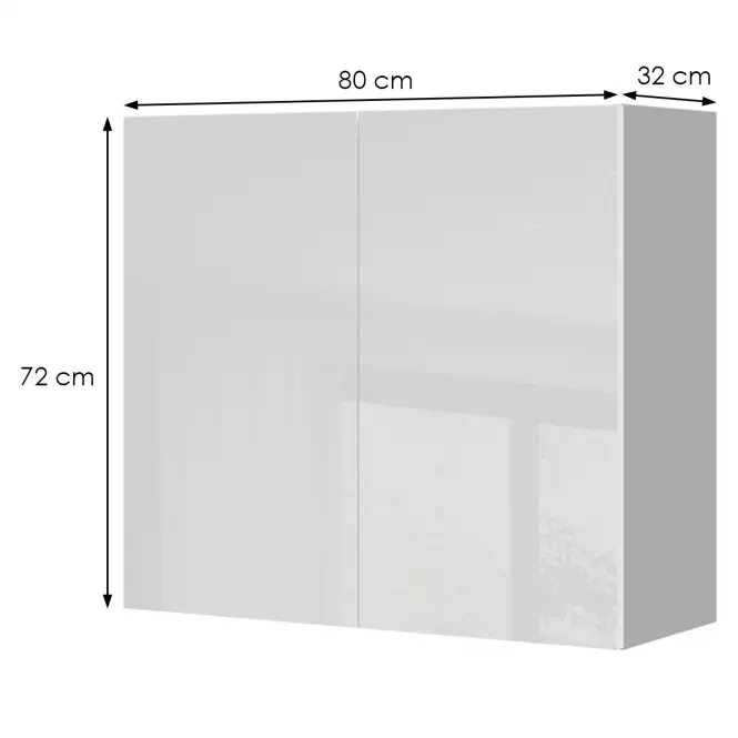 Kuchynská skrinka Infinity V7-80-2K/5 Crystal White