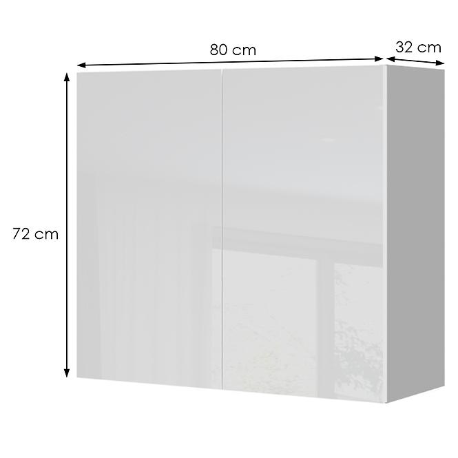 Kuchynská skrinka Infinity V7-80-2K/5 Crystal White