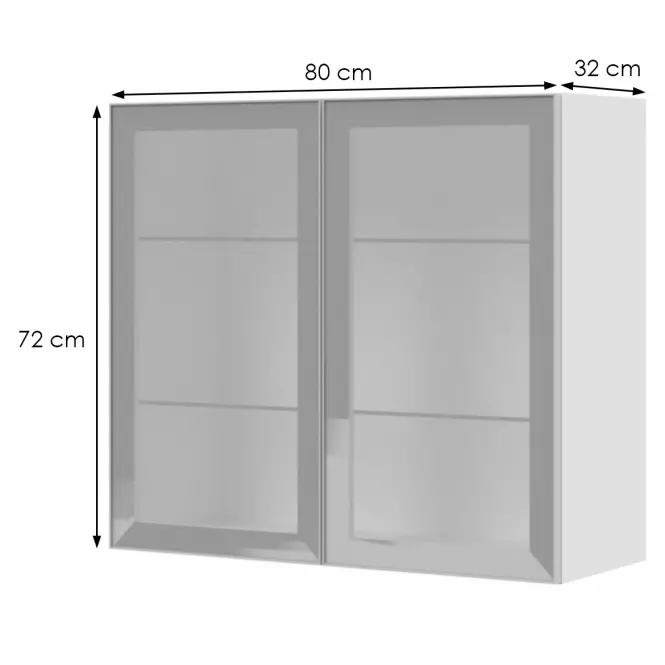 Kuchynská skrinka Infinity V7-80-2AL/5 Crystal White