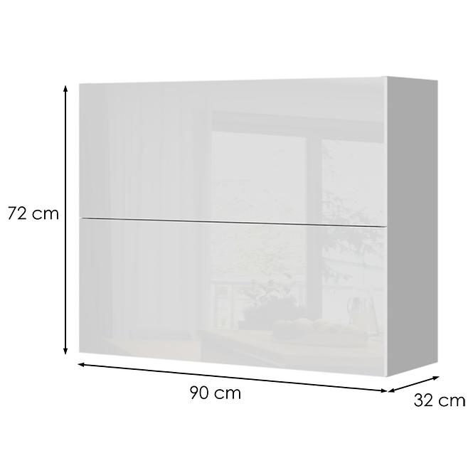 Kuchynská skrinka Infinity V7-90-2KP/5 Crystal White