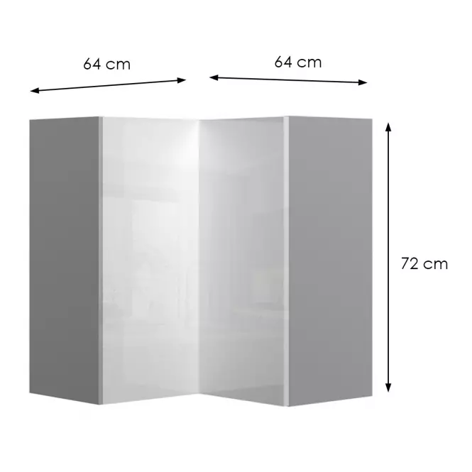 Kuchynská skrinka Infinity V7-UG-2K/5 Crystal White