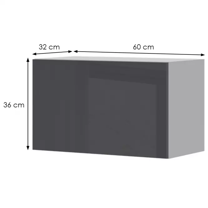 Kuchynská skrinka Infinity V3-60-1K/5 Anthracite