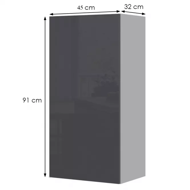 Kuchynská skrinka Infinity V9-45-1K/5 Anthracite