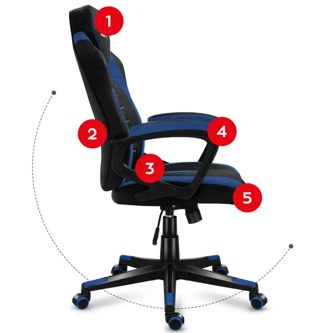 Otočné Kreslo Pre Hráča Force 2.5 Blue New,10