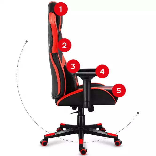 Kreslo pre hráča Force 7.5 Red New