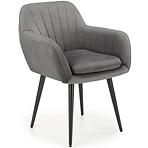 Stolička K429 Velvet/Kov Šedá Stolička K429 Velvet/Kov Šedá