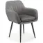 Stolička K429 Velvet/Kov Šedá