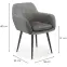 Stolička K429 Velvet/Kov Šedá,2