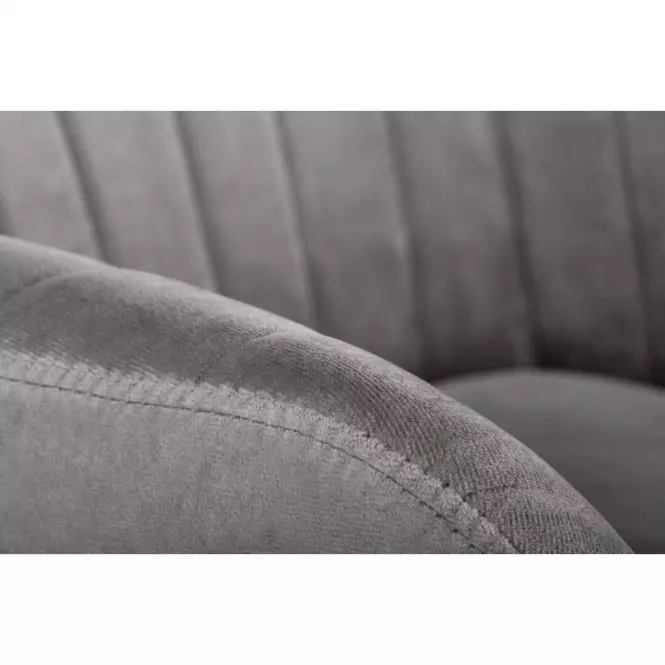 Stolička K429 Velvet/Kov Šedá