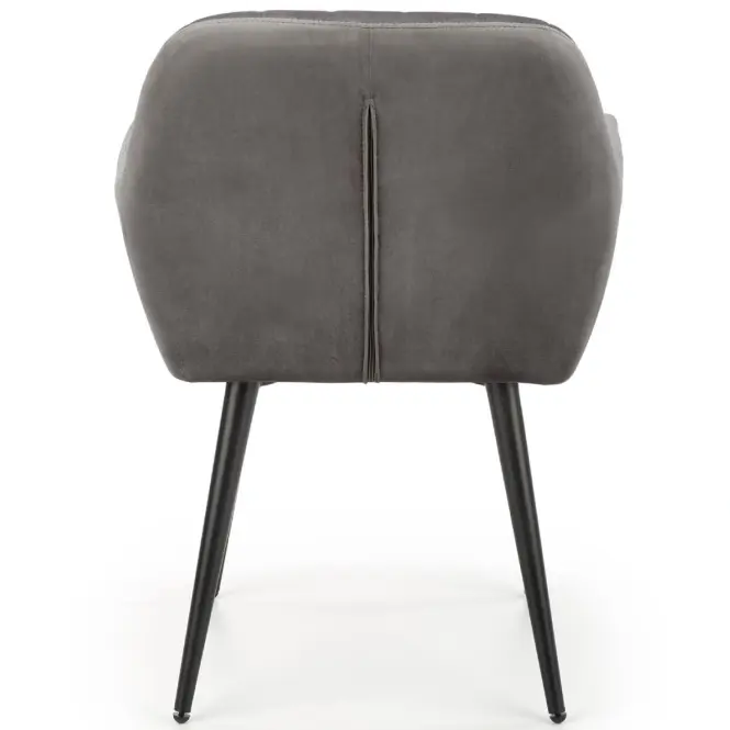 Stolička K429 Velvet/Kov Šedá,5