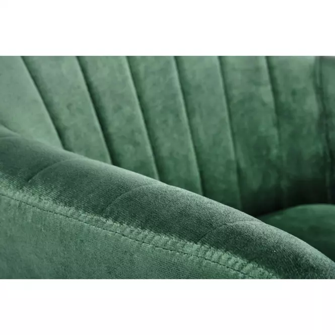 Stolička K429 Velvet/Kov Tmavozelený