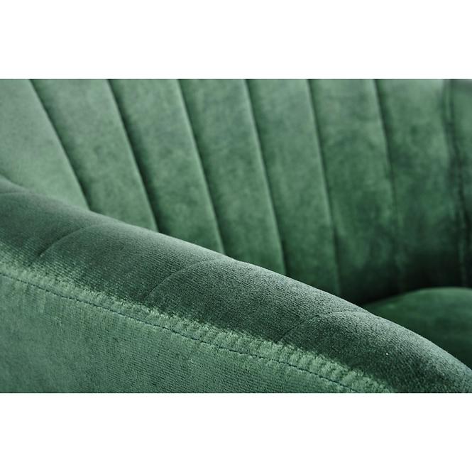 Stolička K429 Velvet/Kov Tmavozelený