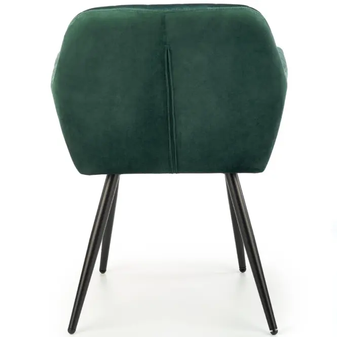 Stolička K429 Velvet/Kov Tmavozelený,5