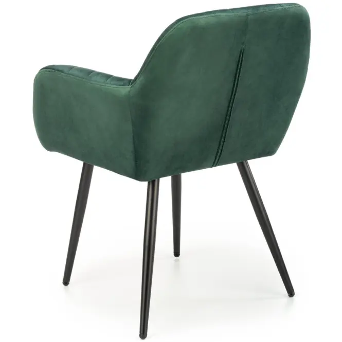 Stolička K429 Velvet/Kov Tmavozelený,6
