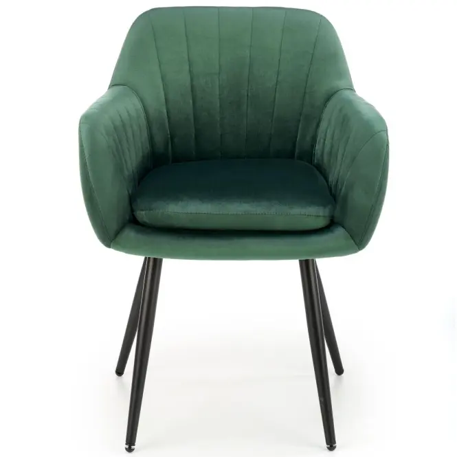 Stolička K429 Velvet/Kov Tmavozelený,8