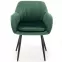 Stolička K429 Velvet/Kov Tmavozelený,8