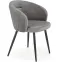 Stolička K430 Velvet/Kov Šedá