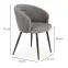 Stolička K430 Velvet/Kov Šedá,2