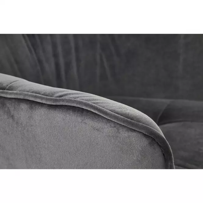 Stolička K377 Velvet/Kov Šedá